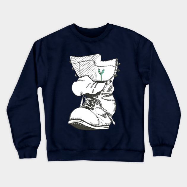 Plant in a boot Crewneck Sweatshirt by Créa'RiBo